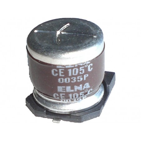 10 pcs Aluminum Electrolytic Capacitors Radial SMD 100uF 50V 105°C Ø 10,0mm H 10,5mm LOW-ESR