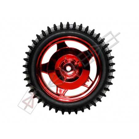 12mm Hub Off Road Wheel 85mm diameter 1:10 RC - RED