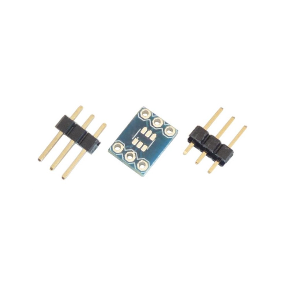 5 pcs - SOT-23 to DIP PCB adapter (with pin strip)
