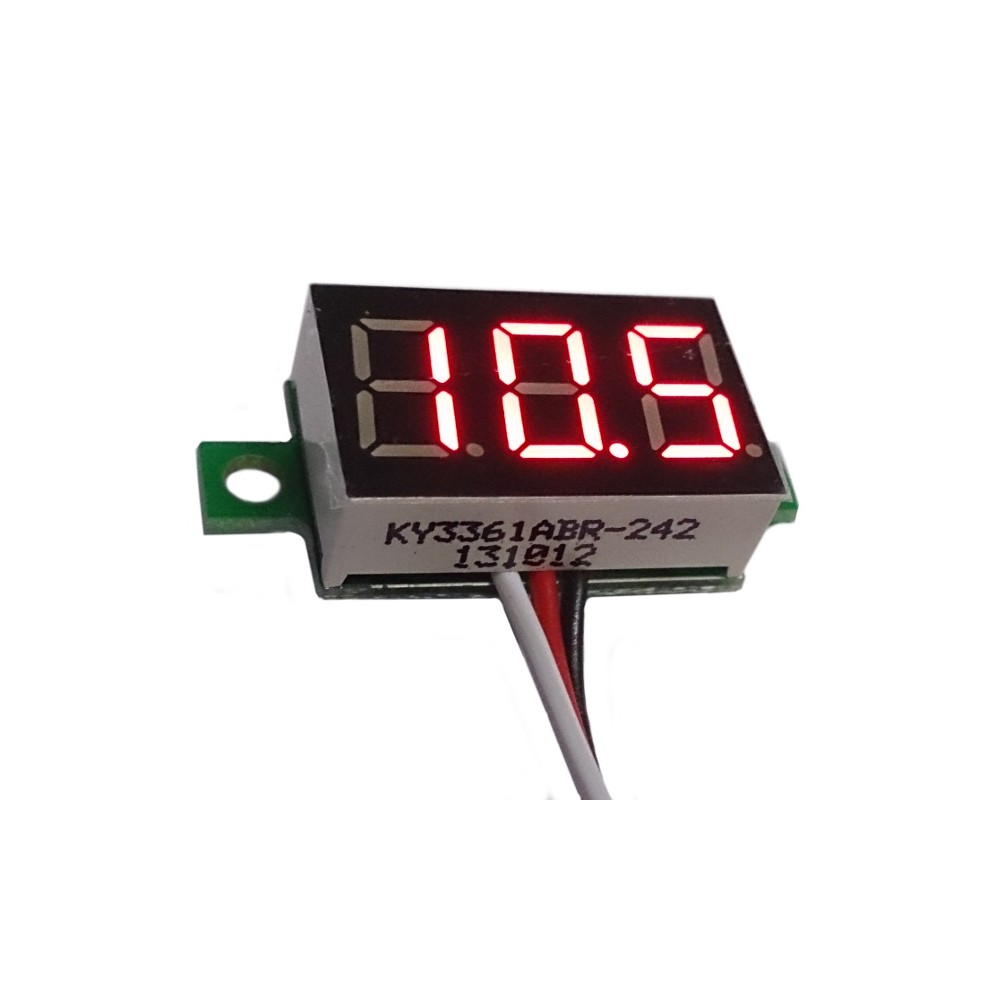Three-wire 0.36 inch RED LED Voltmeter Panel Meter