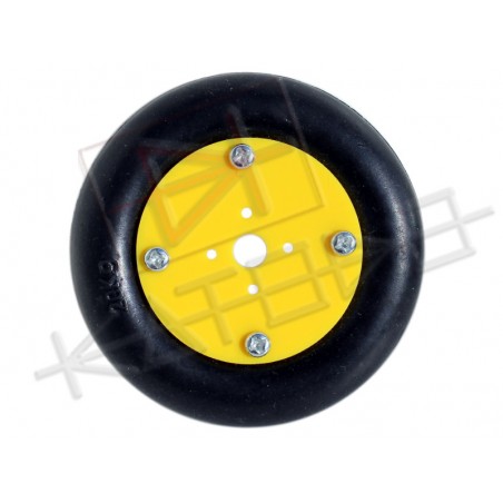 Wheel for RC modified servo. 20Kg payload, 73mm diameter, 16mm width and 15mm spacing hole for