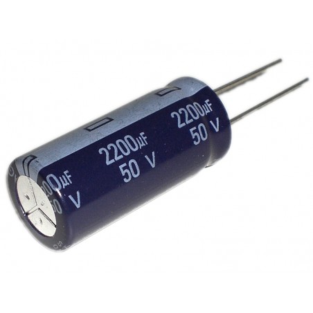 Aluminium Electrolytic Capacitor 2200µF 2200uF 50V P7,5 Ø 18 H 36 mm