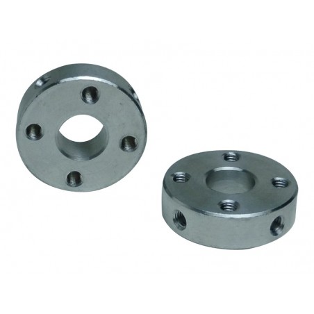 Aluminum Hub with for 8mm hole - 22mm out diameter - 16mm hole distance - M3 screw hole - NO SCREW INCLUED