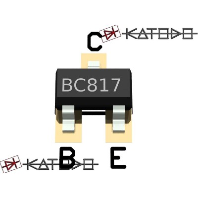 ( 100  pc) BC817-40 transistor npn 0,5A 45V SOT23