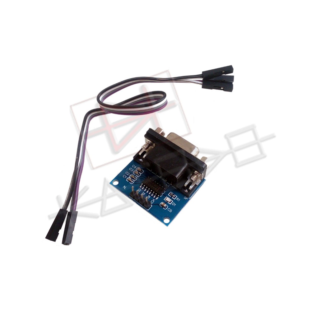 DB9 RS232 to TTL Adapter with MAX3232 IC - 3 to 5V with Female Female jumper