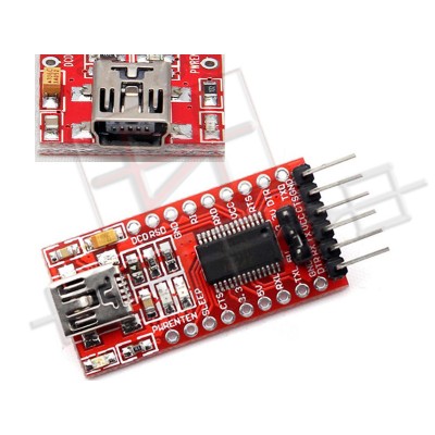 FT232RL USB to TTL adapter module 3,3V 5V - Modulo convertitore seriale  per Arduino