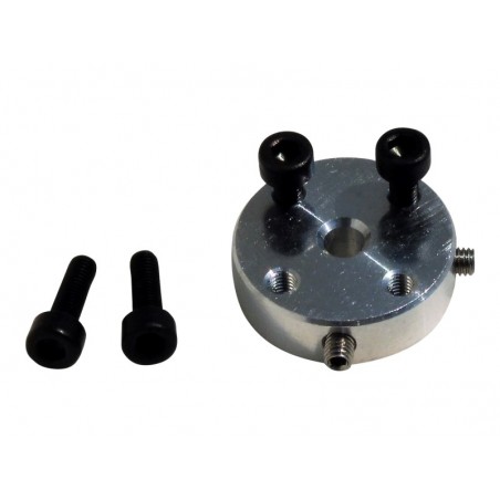 Kit 1pz Aluminum Hub with Bore for 4mm shaft with screw ( MOZZO UNIVERSALE )