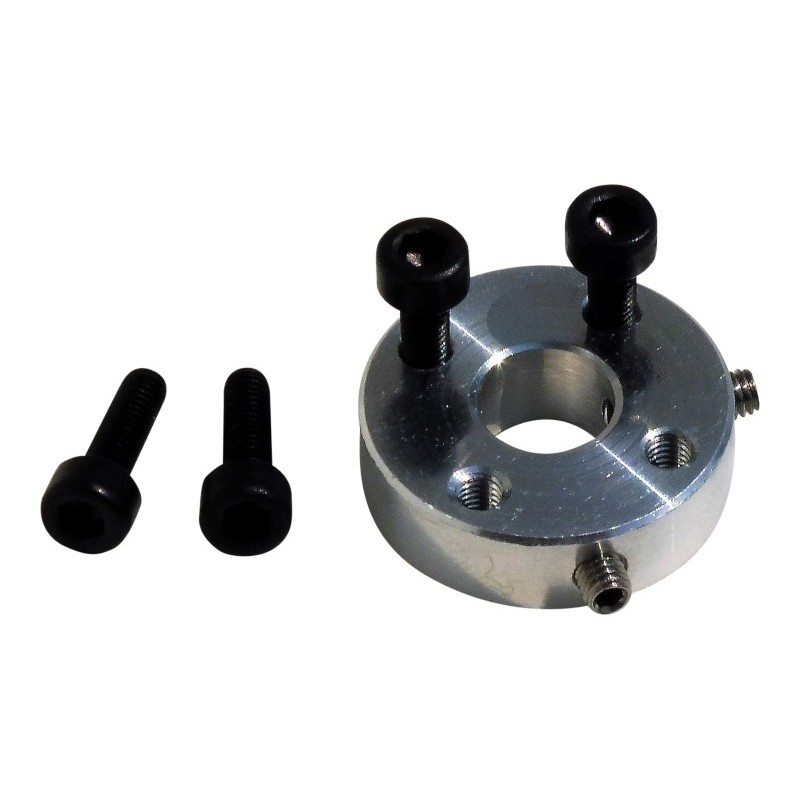 Kit 1pz Aluminum Hub with Bore for 8mm shaft with screw ( MOZZO UNIVERSALE )