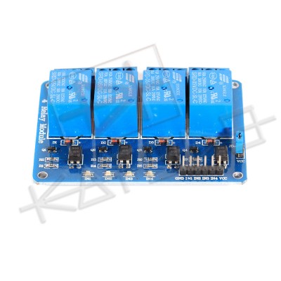 Relay Module with Optoisolated input - 4 Channels 10A - 5V Supply - Arduino PIC AVR