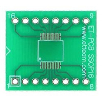 3 pcs - PCB 16 Pin SSOP SSOP16 to DIL SMD Adapter