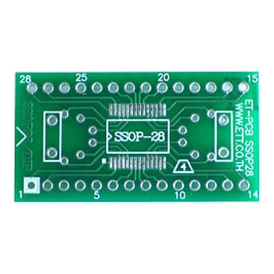3 pcs - PCB 28 pin SSOP ( SSOP28 ) Adapter