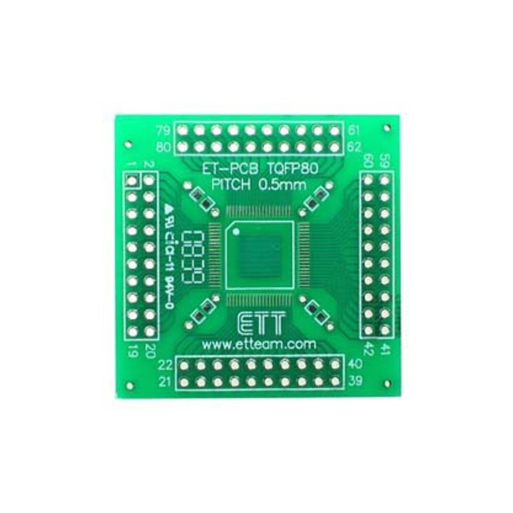 PCB 80 pin TQFP SMD Adapter