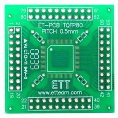 PCB 80 pin TQFP SMD Adapter