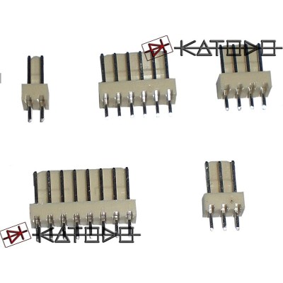( 20 pc ) CONN. MASCHIO 2 POLI p2.54 J2541402-R EX2541WV-02P - 0,1" pitch male header 1x02 pole