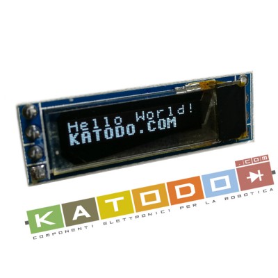 White Miniature OLED 0.69 inch 96x16 IIC I2C  3V 5,5V SSD1306 LCD Module for Arduino
