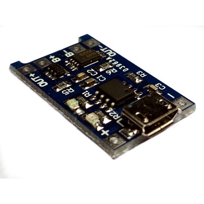 5V Micro USB 1A Lithium Battery Charging + Protection Circuit