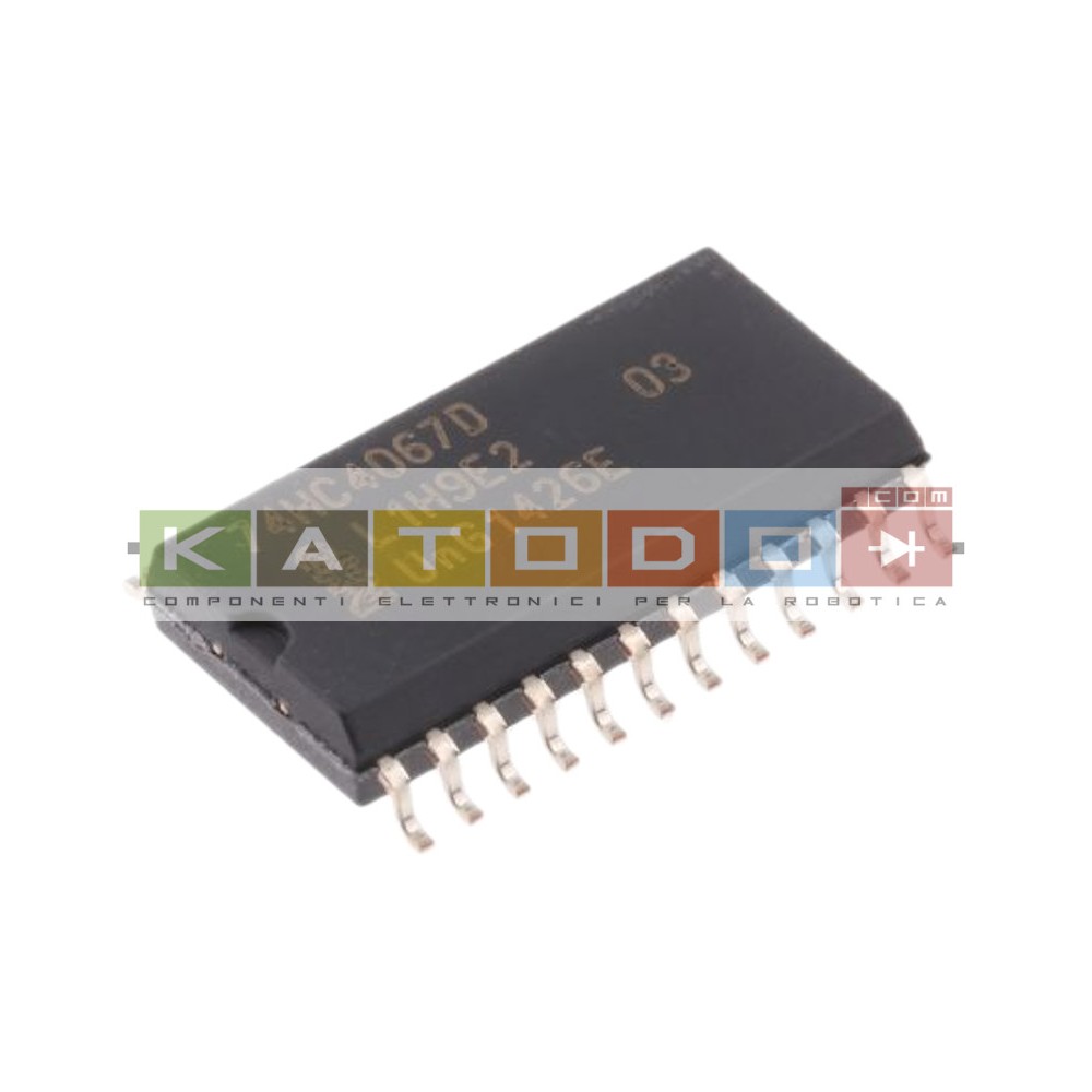74HC4067D - 16-channel analog multiplexer/demultiplexer 2-10V 100Ohm SOP24