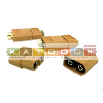 Kit 3+3 pcs XT60 Yellow Connecter Male / Female  - XT-60 XT 60 for RC Lipo Battery ( 3 pair  )
