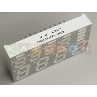 Display LED 4+4 8Segment digit and 8 general porpouse LED  ( BVN-S392RG2 )