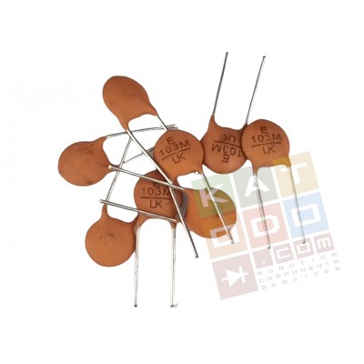 ( 10 pcs ) Ceramic Capacitor - 10nF 50V - Lead Spacing 5mm - Radial