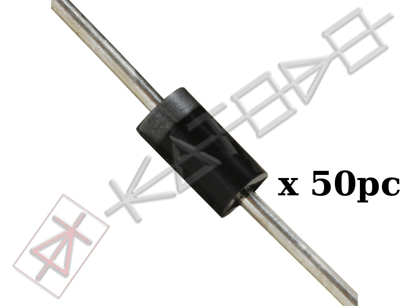 50 pc 1N4007 1000V 1A DO204AL