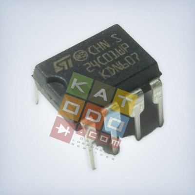 10 pcs 24C01WP 128 X 8  I²C 400 kHz 2-WIRE SERIAL EEPROM STM