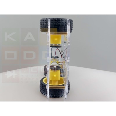Kit robot platform 4WD - Motor with encoder - Acrylic case - Arduino Compatible